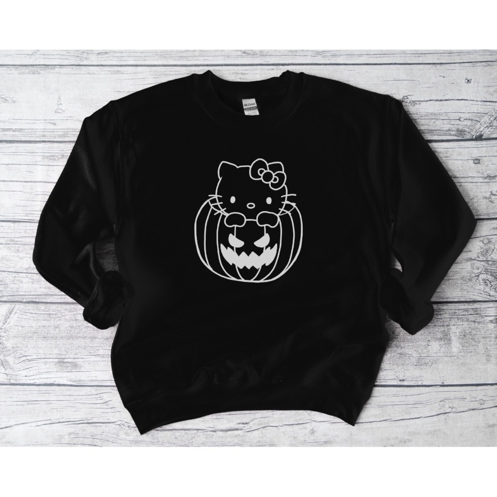 Pumpkin Hello Kitty Crewneck